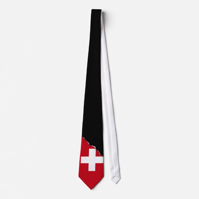 Flag of Switzerland Neck Tie (Front)