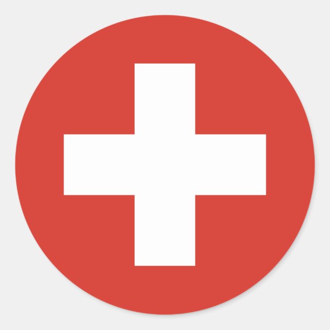 Flag of Switzerland Sticker (Front)