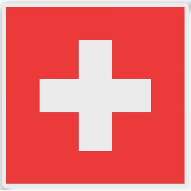 Flag of Switzerland Sticker (Front)