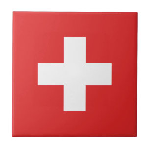 Flag of Switzerland - Switzerland - Suisse - Svizz Ceramic Tile