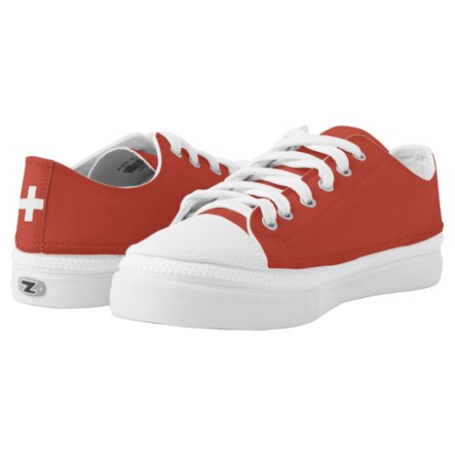 Flag of Switzerland - Switzerland - Suisse - Svizz Low-Top Sneakers