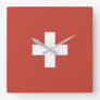 Flag of Switzerland - Switzerland - Suisse - Svizz Square Wall Clock