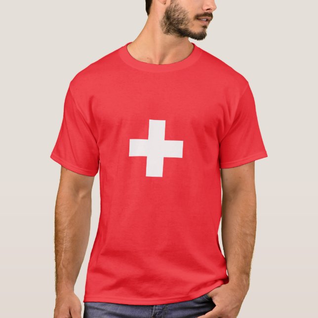 Flag of Switzerland - Switzerland - Suisse - Svizz T-Shirt (Front)