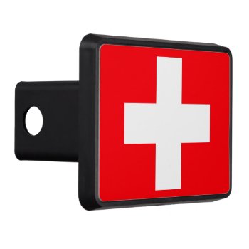 Flag Of Switzerland Trailer Hitch Cover by FlagGallery at Zazzle
