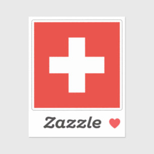 Flag of Switzerland vinyl Sticker