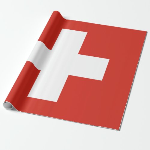 Flag of Switzerland Wrapping Paper