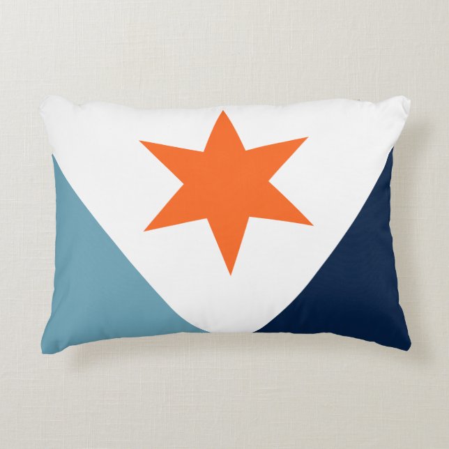 Flag of Syracuse, New York Accent Pillow (Front)