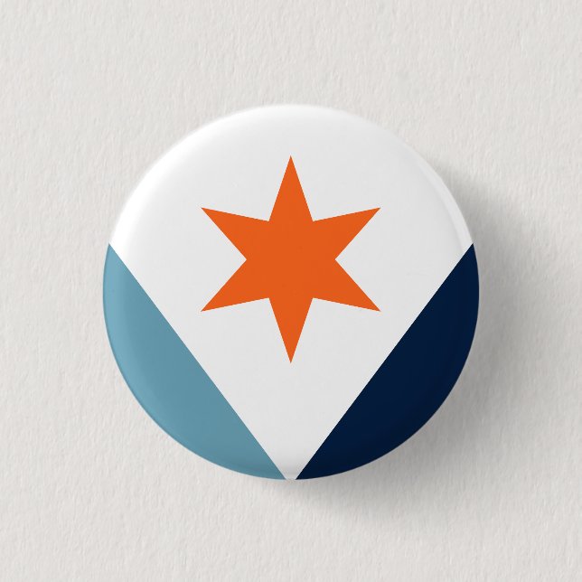 Flag of Syracuse, New York Button (Front)