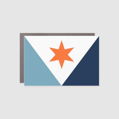Flag of Syracuse New York Car Magnet