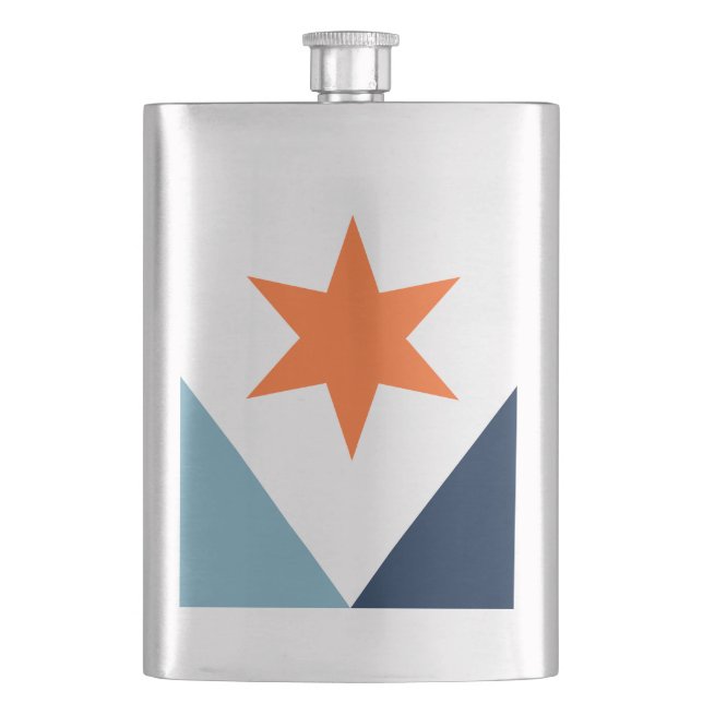 Flag of Syracuse, New York Flask (Front)