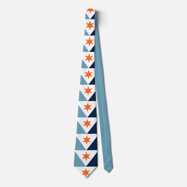 Flag of Syracuse, New York Neck Tie (Front)