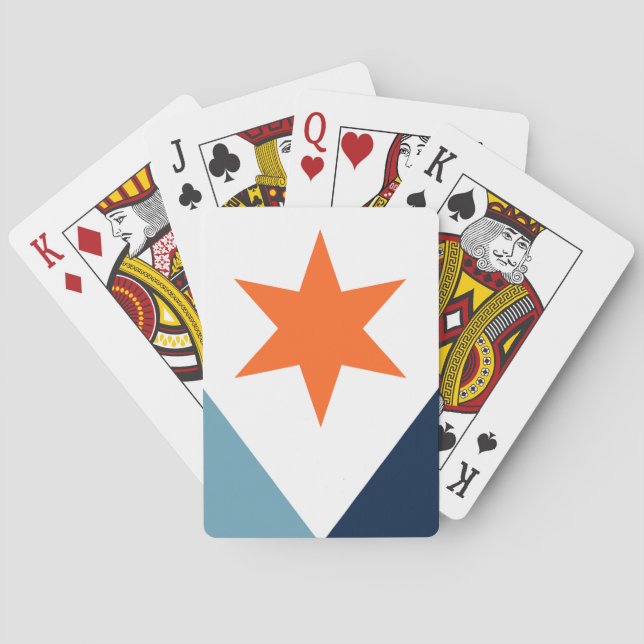 Flag of Syracuse, New York Poker Cards (Back)