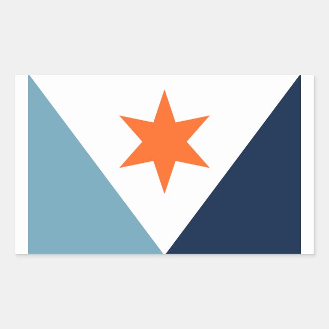 Flag of Syracuse, New York Rectangular Sticker (Front)
