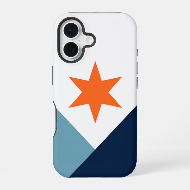 Flag of Syracuse - vertical, NY Iphone Case (Back)
