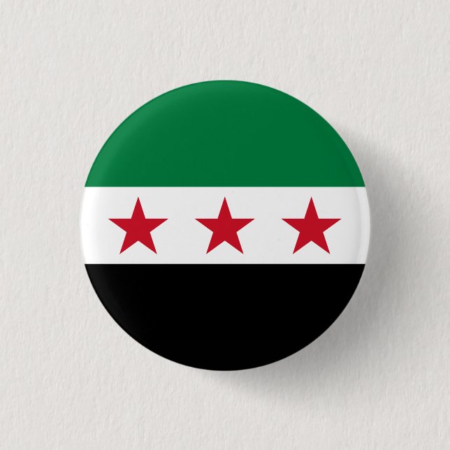 Flag of Syria (December 2024) Button (Front)