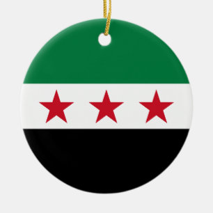Flag of Syria (December 2024) Ceramic Ornament