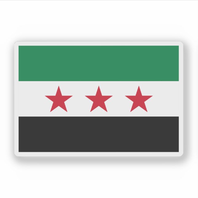 Flag of Syria (December 2024) Sticker (Front)