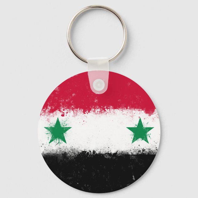 Flag of Syria Keychain (Front)