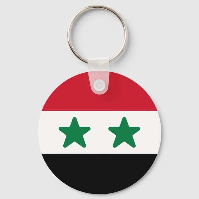 Flag of Syria Keychain (Front)