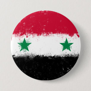 Flag of Syria Pinback Button