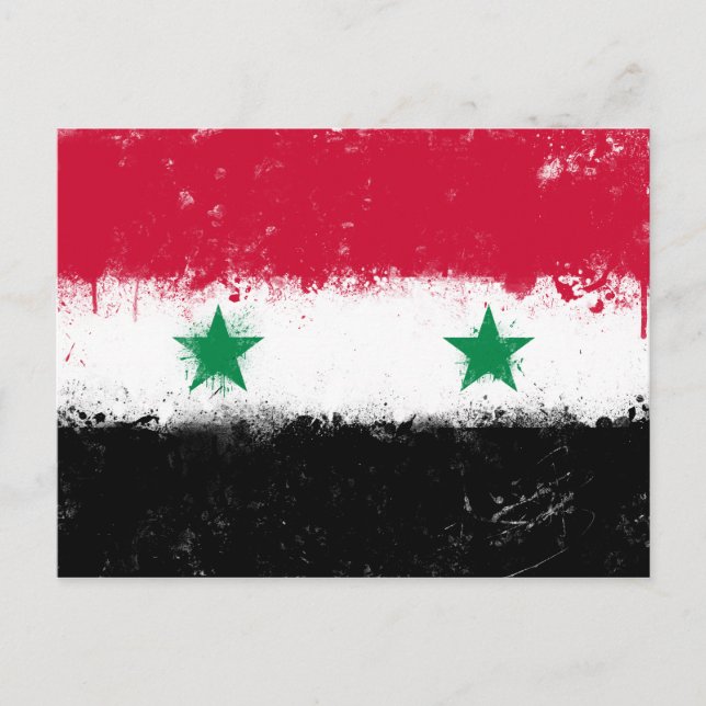 Flag of Syria Postcard (Front)