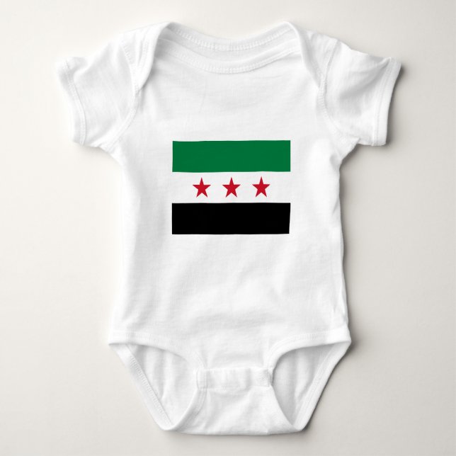 Flag of Syria - Syrian Independence flag Baby Bodysuit (Front)