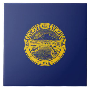 Flag of Tacoma (Washington City) Ceramic Tile