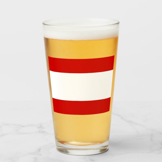 Flag of Tahiti Glass (Front Filled)