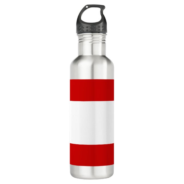 Flag of Tahiti Stainless Steel Water Bottle (Front)
