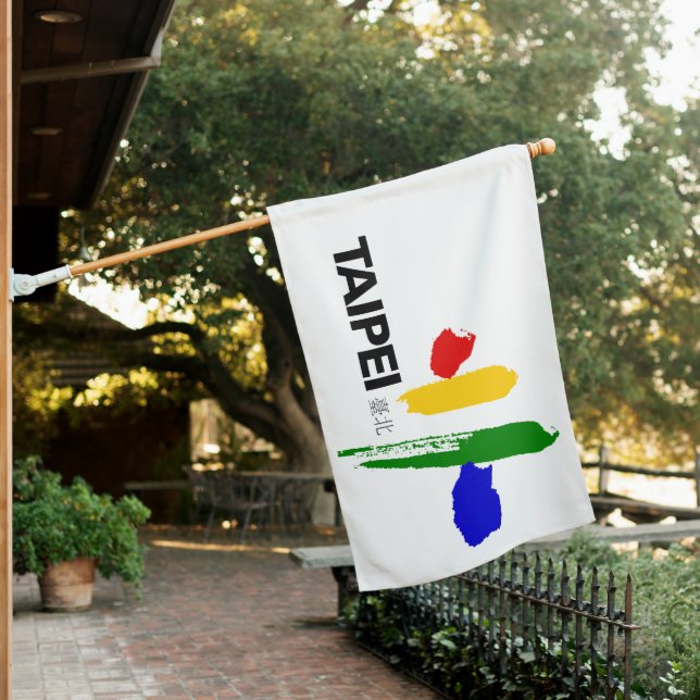 Flag of Taipei City (Taiwan) (In SItu)
