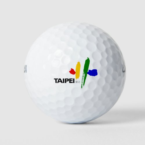 Flag of Taipei City Taiwan Golf Balls