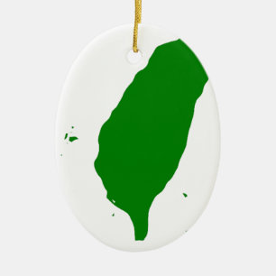 Flag of Taiwan - 世界台灣人大會旗，也稱為台灣旗。 Ceramic Ornament