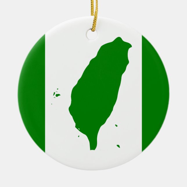 Flag of Taiwan Ceramic Ornament (Front)