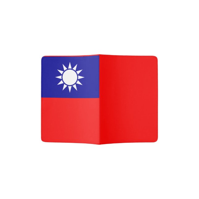 Flag of Taiwan Passport Holder (Opened)