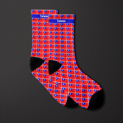 Flag of Taiwan Pattern Socks