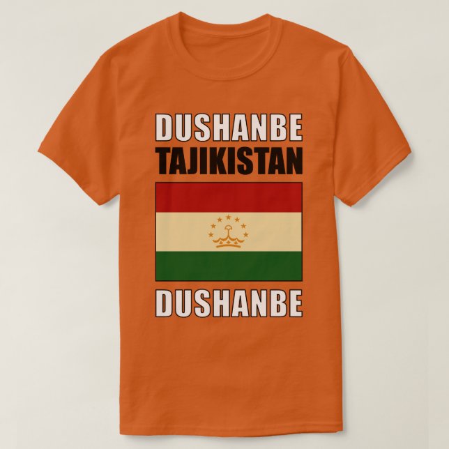 Flag of Tajikistan T-Shirt (Design Front)