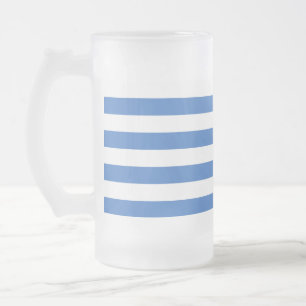 Flag of Tallinn, Estonia Frosted Glass Beer Mug