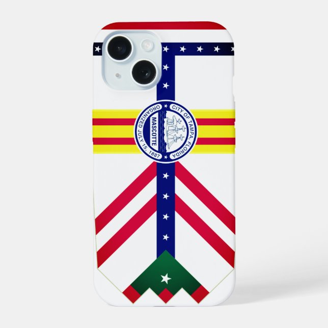 Flag of Tampa, Florida Iphone Case (Back)
