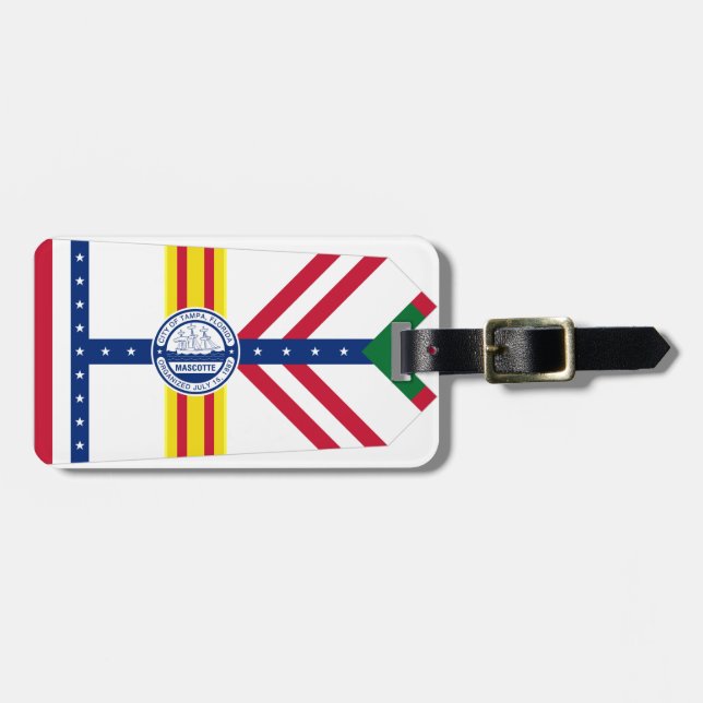 Flag of Tampa, Florida Luggage Tag (Front Horizontal)