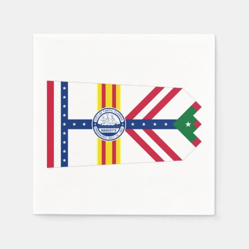 Flag of Tampa Florida Paper Napkins