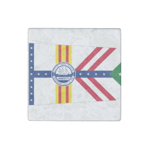 Flag of Tampa, Florida Stone Magnet