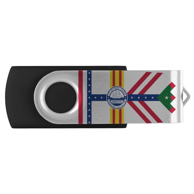 Flag of Tampa, Florida USB Flash Drive (Front)