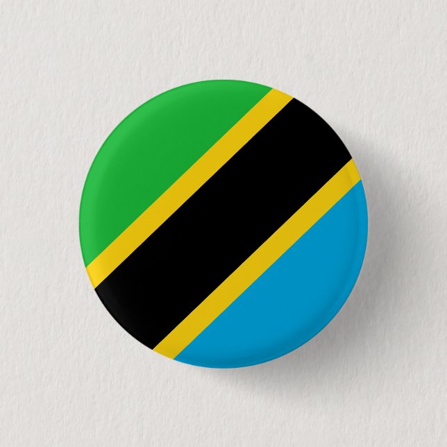 Flag of Tanzania Button (Front)