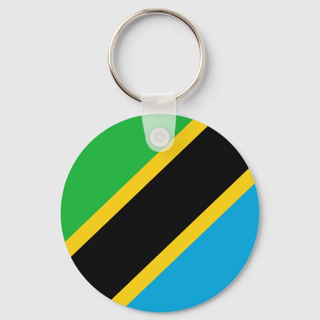 Flag of Tanzania Keychain (Front)