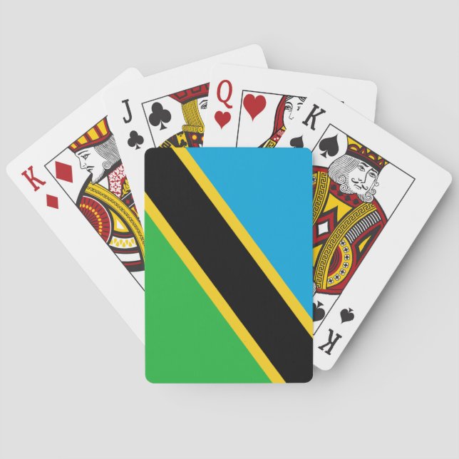 Flag of Tanzania Poker Cards (Back)