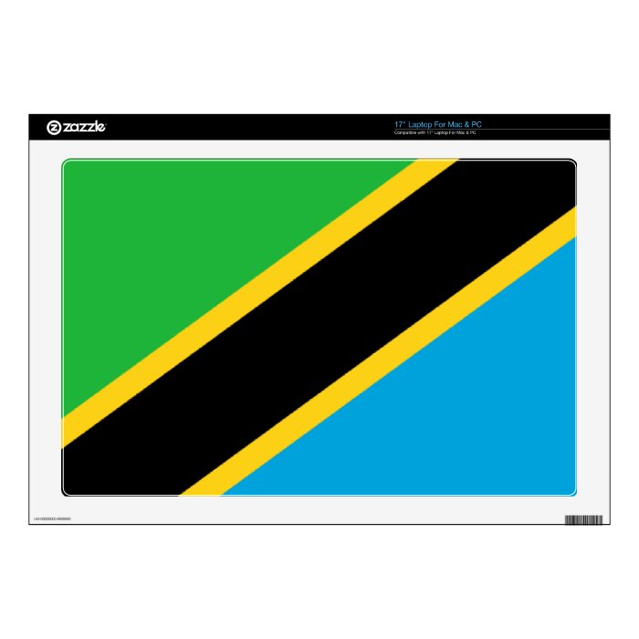 Flag of Tanzania Skin For Laptop