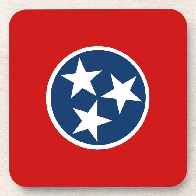 Flag of Tennessee Beverage Coaster (Front)