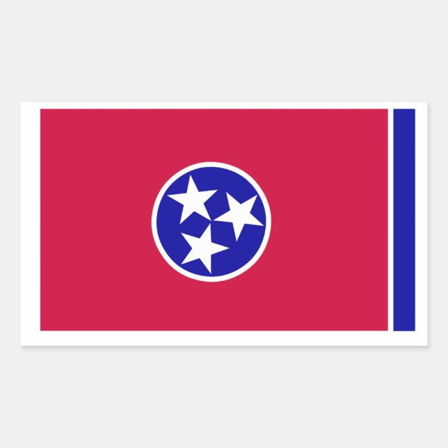 Flag of Tennessee Rectangular Sticker (Front)