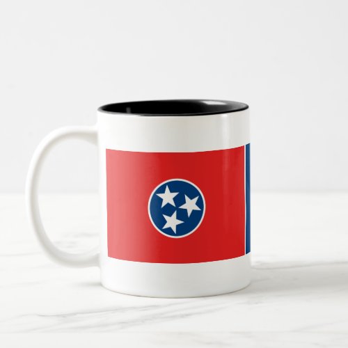 Flag of Tennessee Two_Tone Coffee Mug