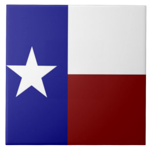 Flag of Texas Ceramic Tile
